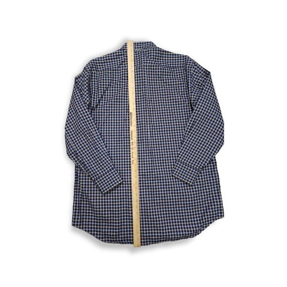Luciano Barbera Plaid Button Up Long Sleeve Shirt Mens XL - Picture 4 of 6